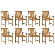 vidaXL Záhradné stoličky 8 ks akáciový masív - cena, porovnanie