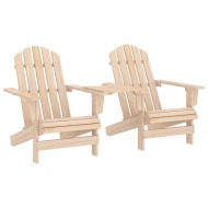 vidaXL Záhradné stoličky Adirondack+stolík, jedľový masív - cena, porovnanie