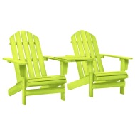 vidaXL Záhradné stoličky Adirondack+stolík, jedľový masív, zelené - cena, porovnanie
