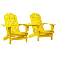 vidaXL Záhradné stoličky Adirondack+stolík, jedľový masív, žlté - cena, porovnanie