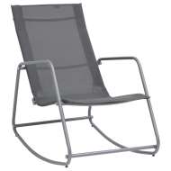 vidaXL Záhradná hojdacia stolička sivá 95x54x85 cm textilén - cena, porovnanie