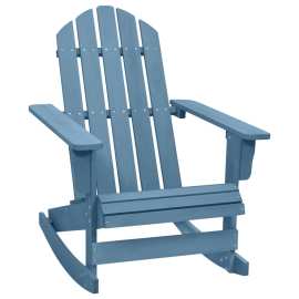 vidaXL Záhradná hojdacia stolička Adirondack jedľový masív modrá