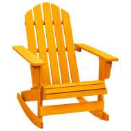 vidaXL Záhradná hojdacia stolička Adirondack jedľový masív oranžová - cena, porovnanie