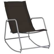 vidaXL Záhradná hojdacia stolička čierna 95x54x85 cm textilén - cena, porovnanie