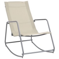 vidaXL Záhradná hojdacia stolička krémová 95x54x85 cm textilén - cena, porovnanie
