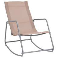 vidaXL Záhradná hojdacia stolička sivohnedá 95x54x85 cm textilén - cena, porovnanie