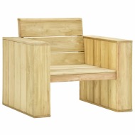vidaXL Záhradná stolička 89x76x76 cm, impregnovaná borovica - cena, porovnanie
