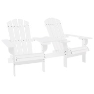 vidaXL Záhradná stolička Adirondack, jedľový masív, biela - cena, porovnanie