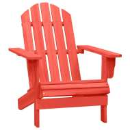 vidaXL Záhradná stolička Adirondack jedľový masív červená - cena, porovnanie