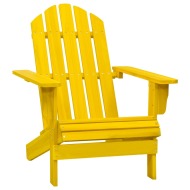 vidaXL Záhradná stolička Adirondack jedľový masív žltá - cena, porovnanie