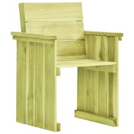 vidaXL Záhradná stolička impregnovaná borovica - cena, porovnanie