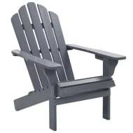 vidaXL  Záhradná stolička sivá drevená - cena, porovnanie