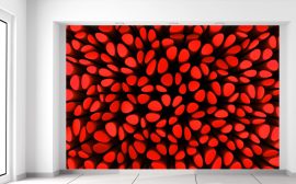 Gario Fototapeta Červené stĺpiky 3D 200 x 135 cm