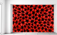 Gario  Fototapeta Červené stĺpiky 3D 200 x 135 cm - cena, porovnanie