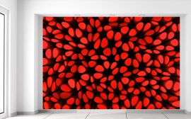Gario Fototapeta Červené stĺpiky 3D 368 x 248 cm