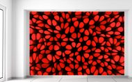 Gario  Fototapeta Červené stĺpiky 3D 368 x 248 cm - cena, porovnanie