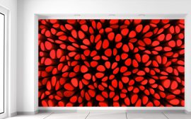 Gario Fototapeta Červené stĺpiky 3D 402 x 240 cm