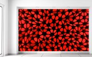Gario Fototapeta Červené stĺpiky 3D 412 x 248 cm - cena, porovnanie