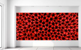 Gario Fototapeta Červené stĺpiky 3D 536 x 240 cm