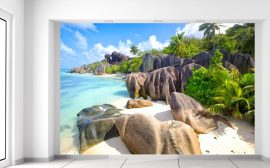 Gario Fototapeta Tropický ostrov La Digue 200 x 135 cm