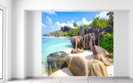 Gario Fototapeta Tropický ostrov La Digue 268 x 240 cm