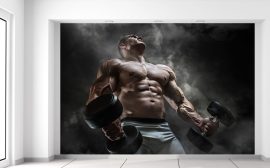 Gario Fototapeta Silný bodybuilder 200 x 135 cm