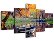 Gario Obraz na plátne Romantické miesto pri jazere 125 x 70 cm - cena, porovnanie