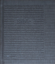 Poznámková Bible antracitová