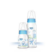 Wee Baby Fľaša kojenecká sklenená, guľatý cumeľ normál 125ml - cena, porovnanie