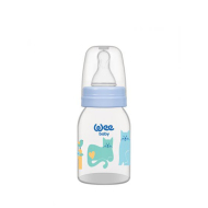 Wee Baby Fľaša kojenecká, guľatý cumeľ normál, pomalý prietok 125ml - cena, porovnanie
