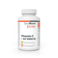 Gymbeam Vitamín C + D3 1000 IU 90tbl - cena, porovnanie