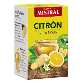 Mistral Citrón a zázvor 20x2g