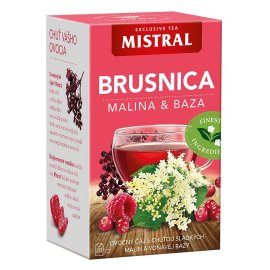 Mistral Brusnica, malina & baza 20x2g