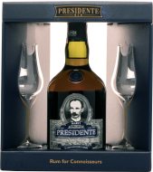 Presidente Marti Gran Anejo + 2 poháre 0.7l - cena, porovnanie