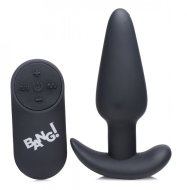 Bang! Remote Control 21X Vibrating Silicone Butt Plug - cena, porovnanie