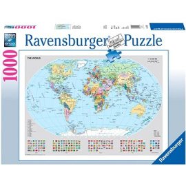 Ravensburger 156528 Politická mapa sveta 1000 dielikov