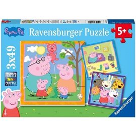 Ravensburger 055791 Prasiatko Peppa 3x49 dielikov