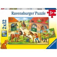 Ravensburger 051786 Šťastný deň na statku 2x12 dielikov - cena, porovnanie