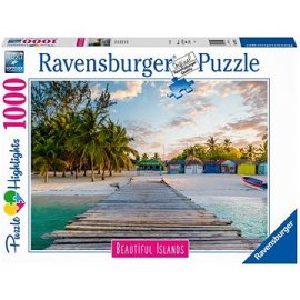 Ravensburger 169122 Nádherné ostrovy: Maledivy 1000 dielikov