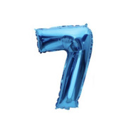 Fóliový balón čísla - modré 86 cm Čísla: 7 - cena, porovnanie