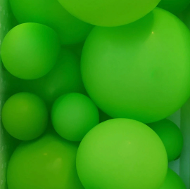 Balenie nafukovacích balónikov - zelená