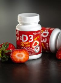 Nutricius Vitamín D3 pre deti - jahoda 90tbl