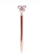 Metalické pero s diamantovým motýlikom - cena, porovnanie