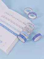 modro fialové washi pásky 10 ks - cena, porovnanie