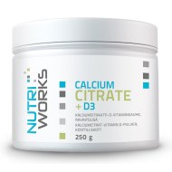 Nutriworks Calcium Citrate + D3 250g - cena, porovnanie