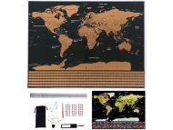 Veľká Stieracia mapa sveta s vlajkami Deluxe + príslušenstvo - cena, porovnanie