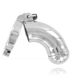Black Label Male Chastity Device Removable Cover Stainless Steel