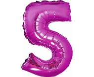 Godan Fóliový balón číslo 5 malý - fialová - 35 cm - cena, porovnanie