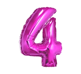 Godan Fóliový balón číslo 4 - fialová - 92 cm