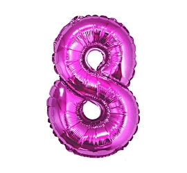 Godan Fóliový balón číslo 8 - fialová - 92 cm